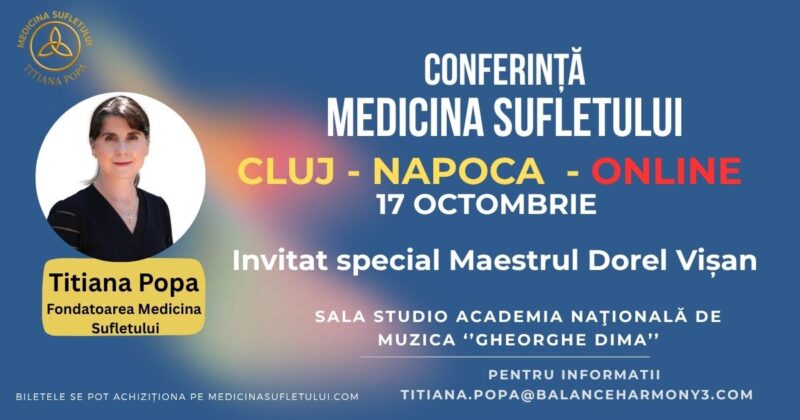 Conferința Medicina Sufletului Cluj Napoca - Participare ONLINE